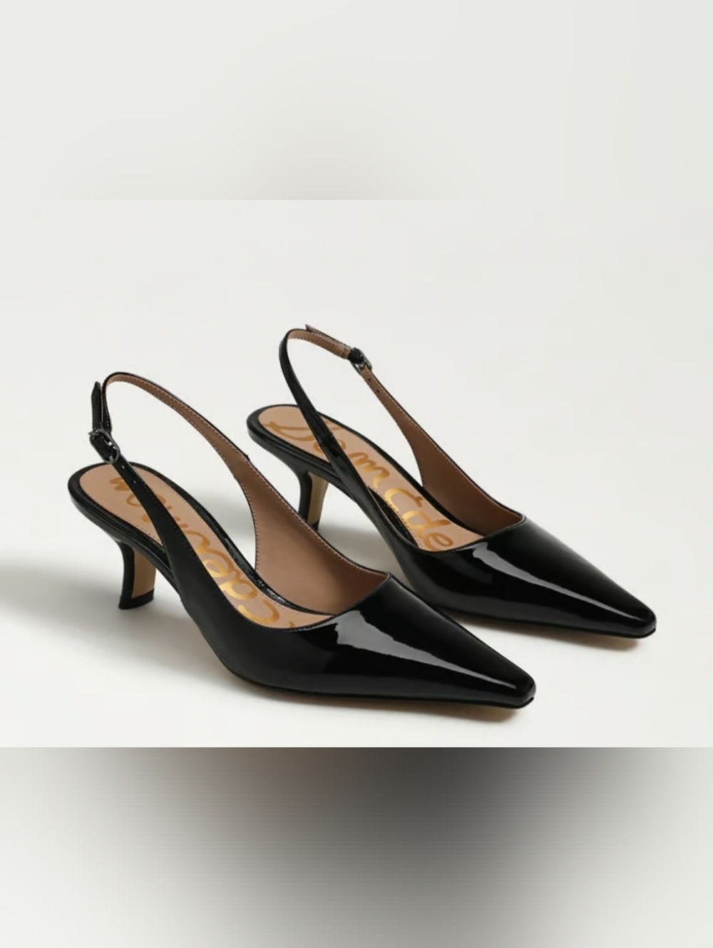 New Sam Edelman Bianka Pointed Slingback Pumps Color Black Women's Size 5.5